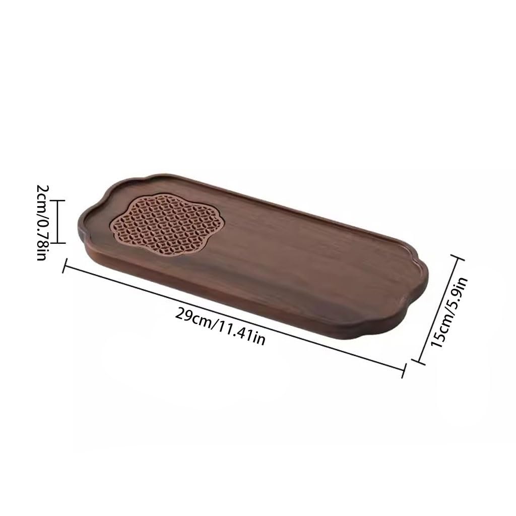 Bandeja De Té Bandeja De Té Pequeña De Madera Maciza De Estilo Chino, Mesa De Elaboración De Cerveza En Seco, Bandeja De Té Ligera De Lujo For El Hogar Bandeja Decorativa
