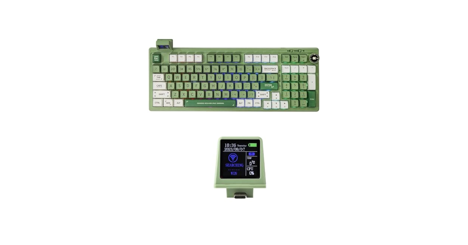 Amazon.com: EPOMAKER RT100 Green Mechanical Gaming Keyboard