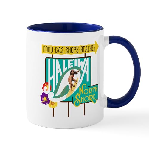 CafePress Haleiwa North Shore Oahu Road Ceramic Mug 11 oz