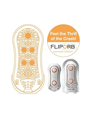 TENGA FLIP ORB ORANGE CRASH avec orbes massants et stimulation interne - 5
