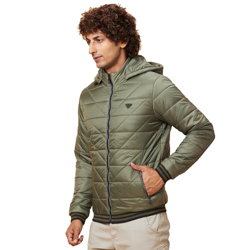 Image of Being Human Black Regular Fit Long Sleeves Men's Jacket Clothing