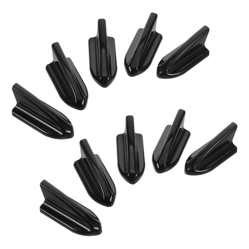 LALADEFIEE 10pcs Car Decoración Decorativa Antena De Aleta De Simple En La Aplicación Mejora La Estética del Vehículo La Compatibilidad Universal Aumenta La Recepción De La Señal