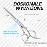Fagaci Profesjonalne nożyczki do włosów z niezwykle ostrymi ostrzami, nożyczki do strzyżenia włosów ze stali 440C, trwałe, gładkie ruchy i precyzyjne cięcie, nożyczki fryzjerskie z elegancką osłoną