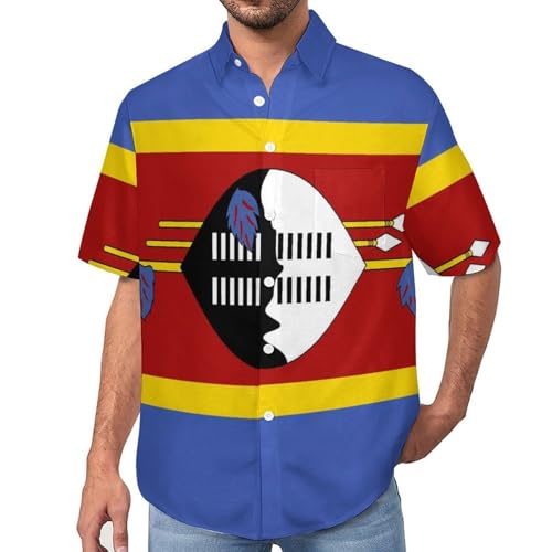 Chemise décontractée homme Swaziland légère contre la chaleur des journées de printemps