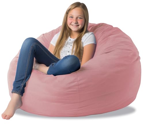 Image of Bean Bag Cover for Organizing Plush Memory Foam Stuffed Animal Bean Bag Storage Soft Washable Premium Corduroy Organizer Keep Room Clutter Stuffable (Without Filling) X-Large