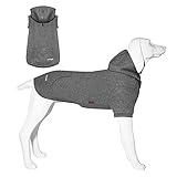 Kickred Basic Dog Hoodie Sweatshirts, Pet Clothes Hoodies Sweater with Hat and Leash Hole, Soft Cott