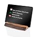 Produktbild njude Alpha 1 - Tablet Halterung (für Tablets und Smartphones zw. 6-9,6 mm Dicke) aus edlem Walnuss Holz für iPad, iPhone, Samsung etc. - Tabletständer/Handyhalter Schreibtisch