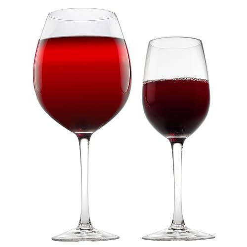 Oversized Giant 33.5oz Wine Glass - Holds a Full Bottle of Wine- Made of Hand-Blown Glass NOT Plastic- XL Glassware Fun for Charcuterie Boards, Bachelorette Trips & Weddings- Mothers Day Gifts for Mom by SCS Direct - Image 7