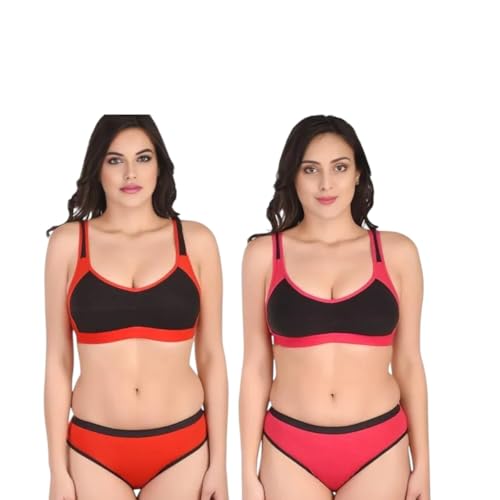 Image of Sports Bra Panty Set for Women, Combo Pack of 1 | Lingerie Set for Women