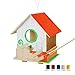 Produktbild Robotime 3D Hölzernes Puzzle - Vogelhaus Mit Malerei Werkzeuge Kind Pädagogisches Woodcraft Puzzlespiel-Spielzeug DIY Installationssatz (Bird House 1)