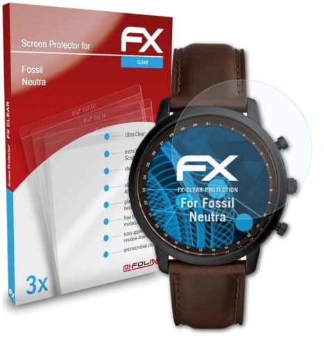atFoliX Screen Protection Film compatible with Fossil Neutra Screen Protector, ultra-clear FX Protective Film (3X)