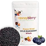 Myrtilles Sauvages Lyophilisées 100g – Myrtilles Séchées – Fruits Lyophilisés – Myrtilles Déshydratées – Bleuets Sauvages Lyophilisés pour Pâtisserie, Décoration, Snack, Muesli et Desserts