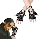 ✔Weiches Material: Die handschuhe sind aus PU-leder, weich und elastisch, bequem und langlebig und können zu jeder jahreszeit verwendet werden.