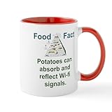 CafePress Potatoes Can Absorb And Reflect Food Fact Mugs 11 oz (325 ml) Ceramic Coffee Mug