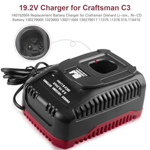 19.2V Quick Charger (Dual-Chemistry) for Craftsman Tools 19.2-Volt C3 XCP Ni-Cad Diehard Battery Charger by Futurebatt - Image 7