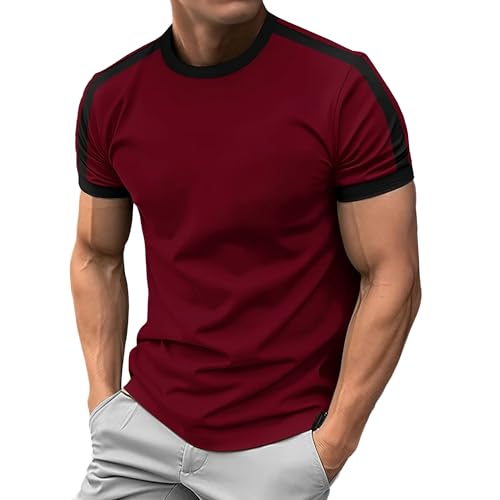 T-shirt classique homme col rond respirant pour le sport