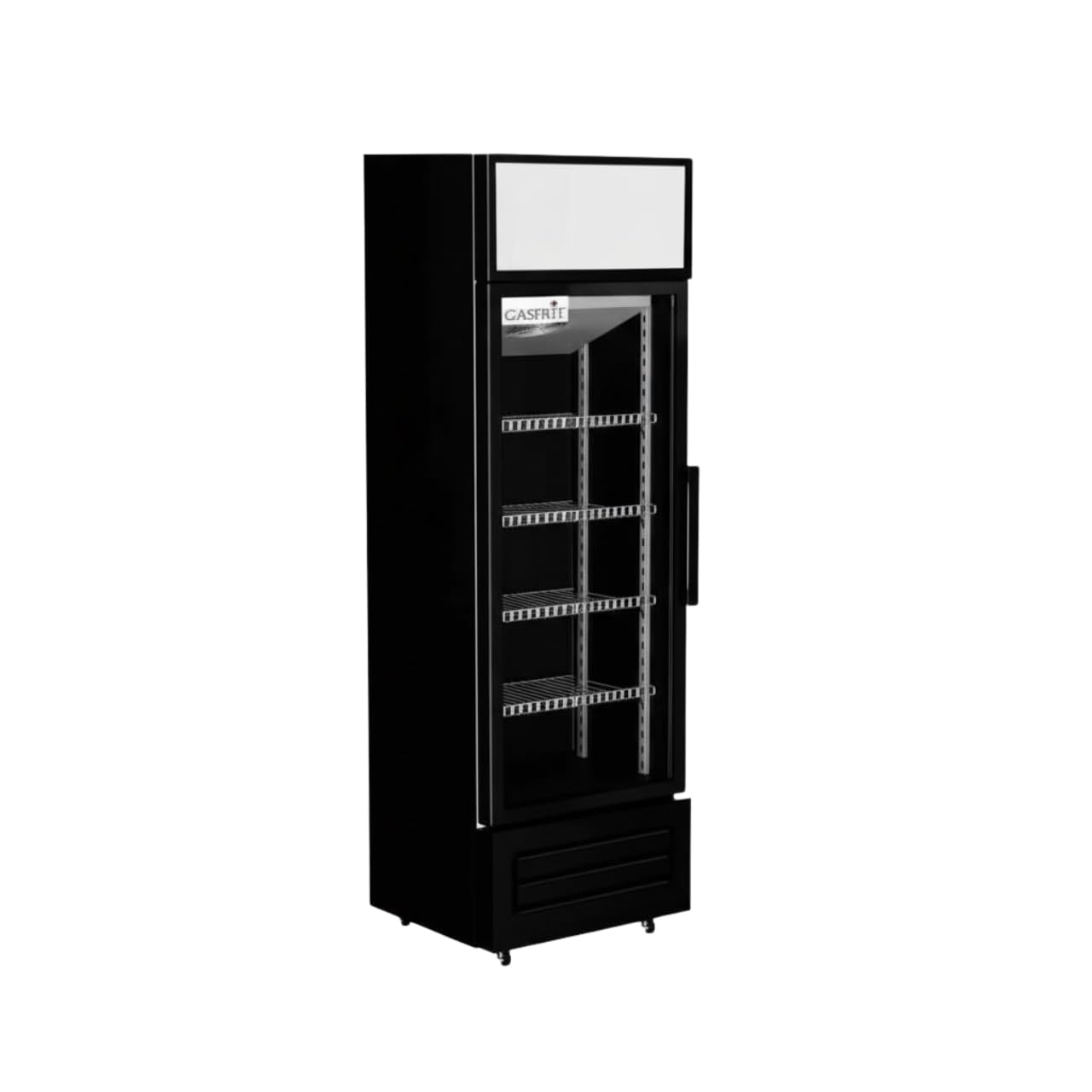 Armario Expositor Refrigerado Profesional, Frigorífico Vertical con Puerta de Cristal, 300/360 L, Iluminación LED, Estantes Ajustables, Hostelería, Bar y Restaurantes [Clase energética B]