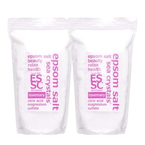 エプソムソルト シークリスタルス ローズマリー 入浴剤 2.2kg×2個 バスソルト バス用品 健康 硫酸マグネシウム