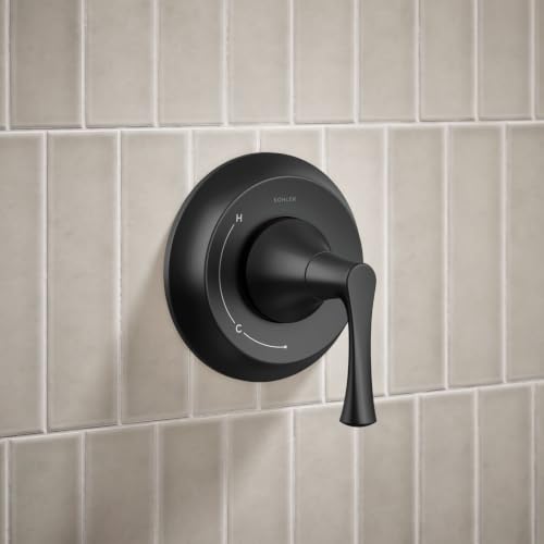Kit de grifería para ducha Kohler TLS35938-4-BL BuckleyTM Rite-Temp®, sin duchador, acabado negro mate miniatura 3