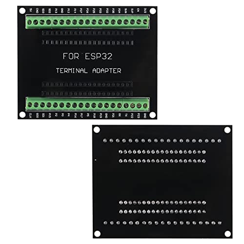 Image of 2 Set ESP32 Development Board Type C 38Pin Narrow Version WiFi + Bluetooth Microcontroller ESP-32 ESP-32S Board ESP-WROOM-32 with ESP32 Breakout Board GPIO 1 into 2 Terminal Screw Board