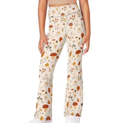 Mushroom Birthday Gifts for Girls Flare Pants High Waisted Bootcut Stretch 70s Bell Bottom Jeans4