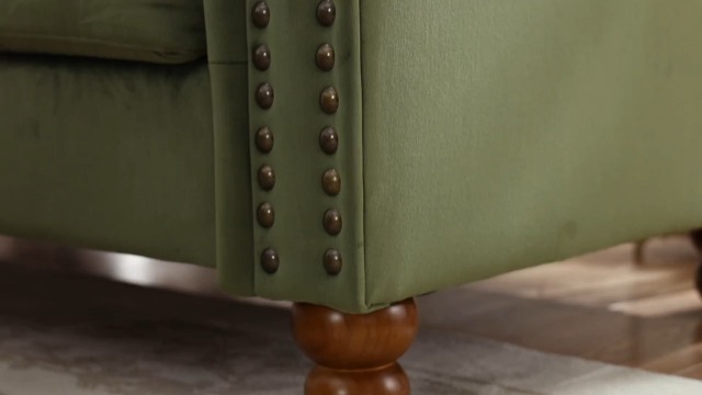 Sillón Plegable Verde Menta Velvet miniatura 7