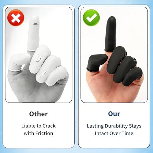 100 Pcs Disposable Finger Cots, Finger Protectors, Finger Gloves for Manicure,Beauty, Massage, Industrial Use - Thumbnail 3