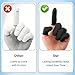 100 Pcs Disposable Silicone Finger Cots, Silicone Finger Protectors, Non-Allergenic for Sensitive Skin, Finger Gloves for Manicure,Beauty, Massage, Industrial Use