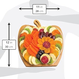 BONNIE AND POP Dried Fruit Gift Basket– Healthy Gourmet Snack Box - Holiday Food Tray - Variety Snacks - Birthday, Sympathy, Mom, Dad, Corporate Tray - &