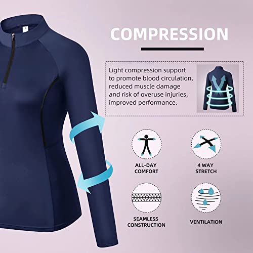 Sillictor 1/4 Zip Running Top Donna Termico Sci