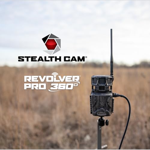 Image of Stealth Cam Revolver Pro 2.0 360 Degree Cellular Camera 40MP, 1-6 Zone On-Demand and Live View, 0.4 Sec Trigger, Built in Memory, HD Photo and Video