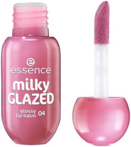 essence milky GLAZED glossy lip balm 04 Berry Au Lait