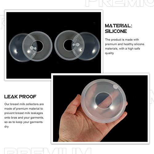 Healifty 2 Unidades Coletor De Leite Conchas De Protetor De Leite Almofadas De Amamentação De Silico