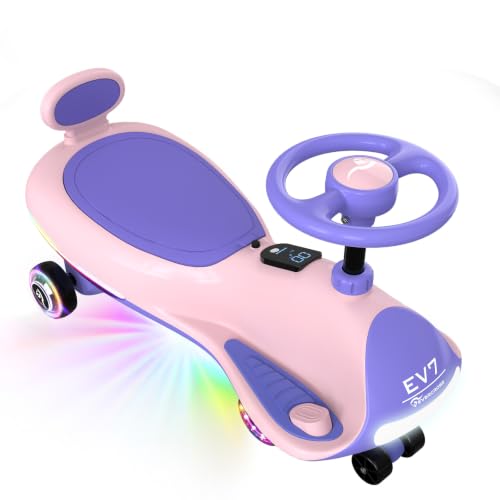 EVERCROSS EV7 Elektrisches Rutschauto Kinder ab 6 Jahren, Bluetooth & LED