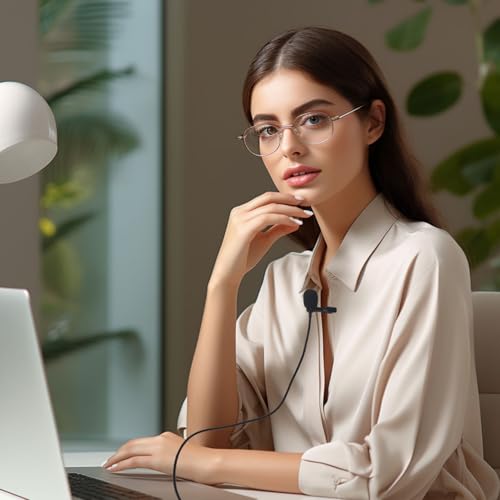 SPTSSWET USB Type A Clip Microphone Portable Lapel Microphone Noise Cancellation Wired Mic Plug and Play Mic with Clip Suitable for Video Conferencing, Playing Games Singing Live Streaming, 6.6 inches - Image 7