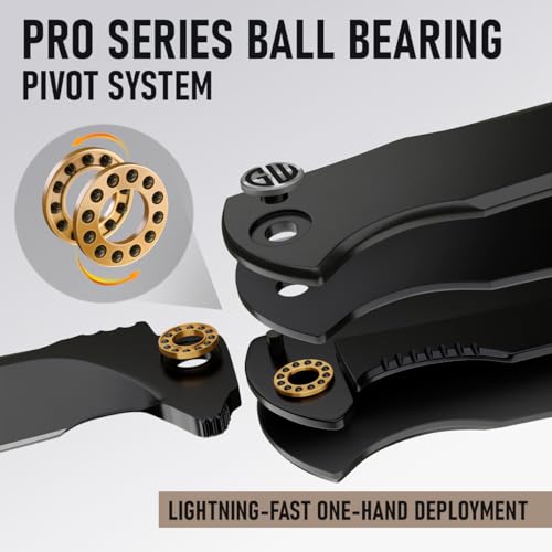 Image of GOOD WORKER High-End Folding Pocket Knife - Smooth Ball Bearing Pivot - Elegant Gift-Ready EDC Knife with Deep Carry Clip, Legal in All States - Gifts for Men, Women 6700 A