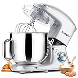 Stand Mixer, 8.5 QT 660W 6 Speed Tilt-Head Food Dough Mixer, Electric Kitchen Mixer with Dough Hook,...