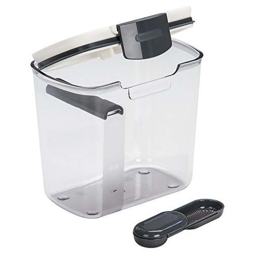 Progressive International Prepworks ProKeeper 6 Piece Plastic Airtight Food Storage Containers for Baking Essentials, White and Clear