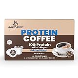RAPID FIRE Protein Coffee, Original Blend, Keto Friendly, 10g of Protein with Collagen, Vitamins and Minerals, 12 Single Serve K-Cups, May Boost Metabolism and Increase Energy, Multicolor