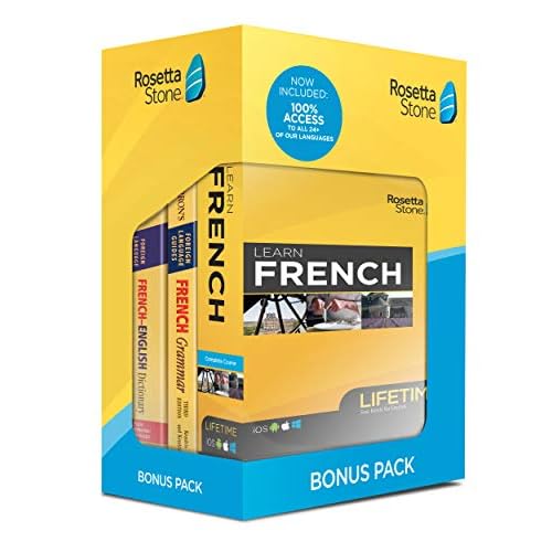 Rosetta Stone Learn French Bonus Pack Bundle| Lifetime Online Access