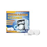 Limpiador de lavavajillas que disuelve rápidamente las manchas de aceite, inhibe el crecimiento bacteriano y elimina la cal. Pastillas de detergente.(12pcs Boxed)