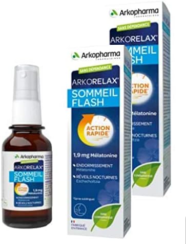 ARKORELAX SOMMEIL FLASH Pour Adults en Situation de Stress Usage Nuit Lot de 2 Flacons 90ml