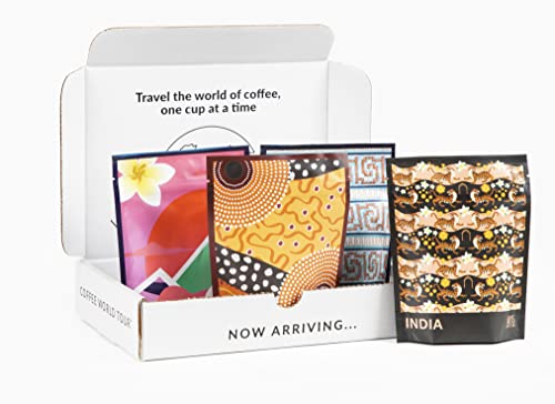 Atlas Coffee Club World Of Coffee Sampler, Gourmet Coffee Gift Set, 4-Pack Variety Box Of The World’s Best Single Origin Coffees, Freshly Ground Coffee #TOP5