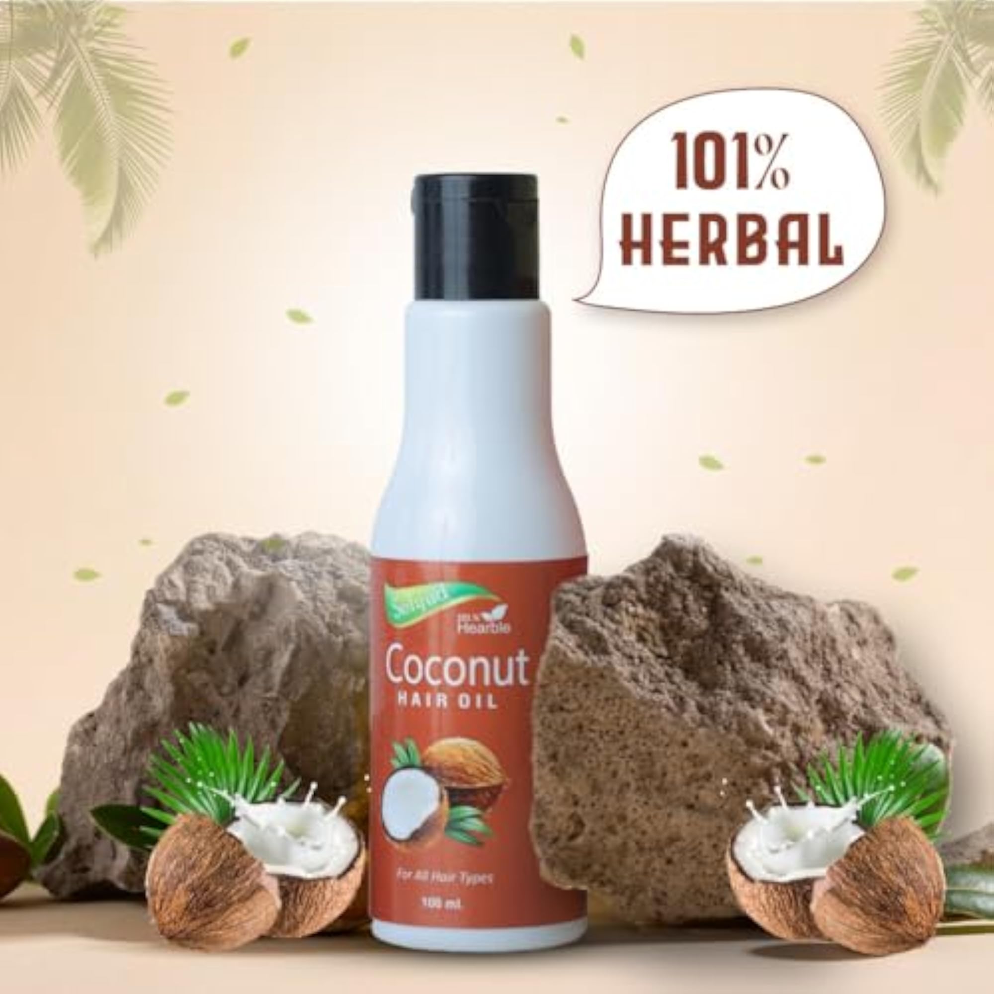 Herbal Coconut Hair Oil (100ml), Natural Nourishing Oil