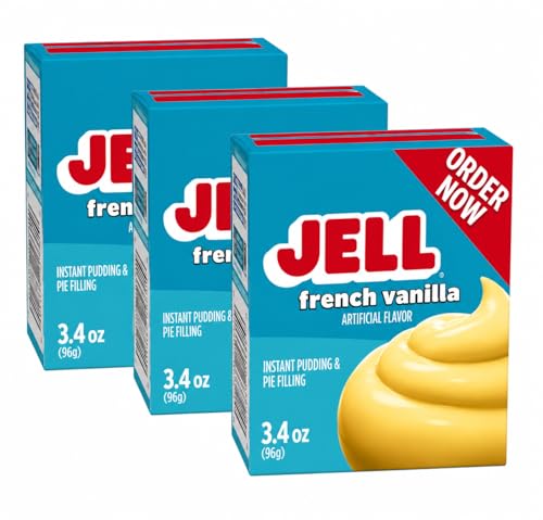 Jello French Vanilla Instant Pudding & Pie Filling Mix, 3.4