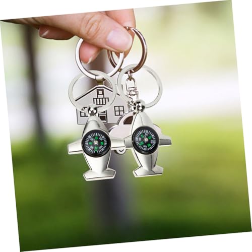 Brújulas de supervivencia clave 4pz para camping miniatura 6
