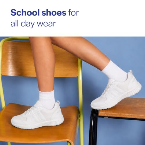 Image of FAUSTO Unisex Unisex School Uniform Shoes|Boys & Girls Lace Up School Shoes|Breathable Comfort Insole Kids School Shoes