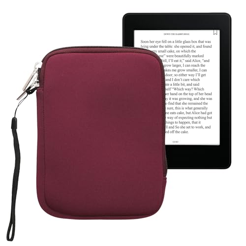 kwmobile Schutztasche für eReader - Neopren Tasche Hülle Cover Case Schutzhülle Brombeere - 17 x 12 x 2 cm Innenmaße
