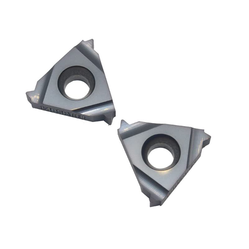 Tool Part for 16ER 14BSPT 20PCS Threading Inserts 16ER BSPT, 16ER 14BSPT LDA BSPT Standard Cone Tube Threaded