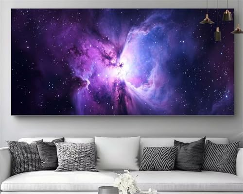 Broderie Diamant Kit Complet Ciel Étoilé pour Décoration Salon Cosy XXL 5D